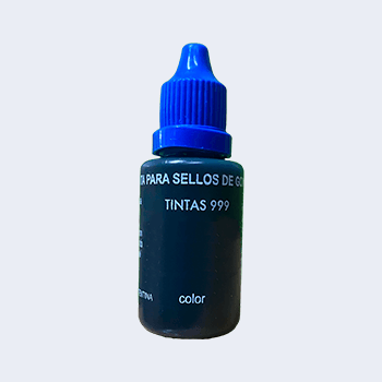 Tinta al agua azul para sellos de goma 25cc