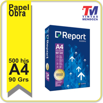 Papel Obra Report  A4 de 90grs x 500 hojas