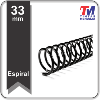 ESPIRALES OFICIO 33mm x 20 Uds.