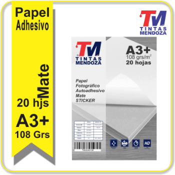 TM Ilustr. Adhe. Mate A3+ de 108grs x 20 hjs