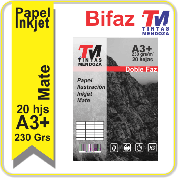 TM Ilustracion Mate Bifaz 230grs A3+ x 20 hjs