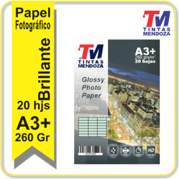 Papel Fotografico TM A3+260grs. X 20 h