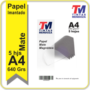 Papel Magnetico Ink Mate TM de 640grs X 5 hjs.
