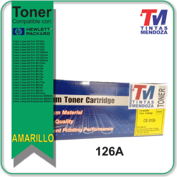 Toner TM para HP CF352/CE312 Amarillo 126