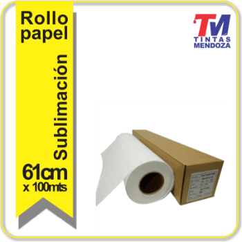 Rollo de papel p' sublimacion 61cm x 100 mts