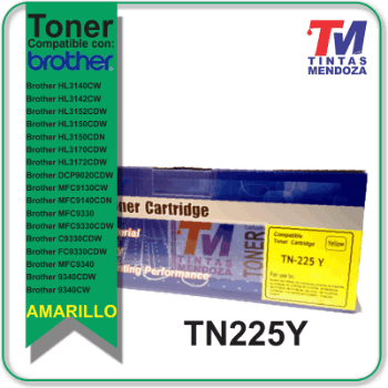 Toner TM TN225 Amarillo para Brother